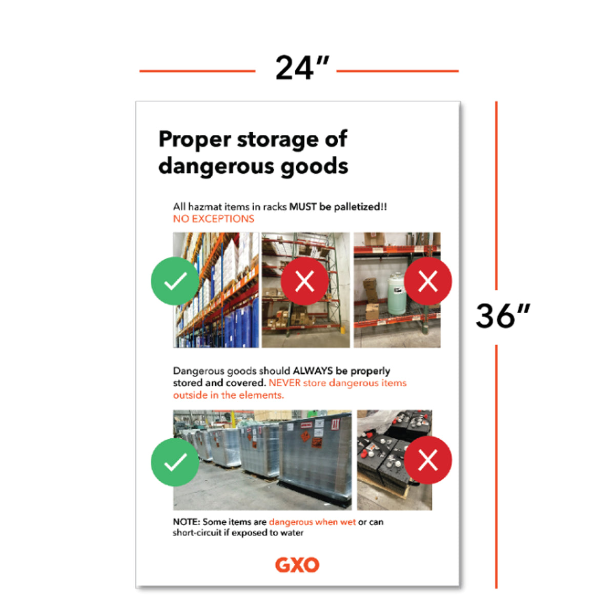 Dangerous Goods Poster 5: Proper storage