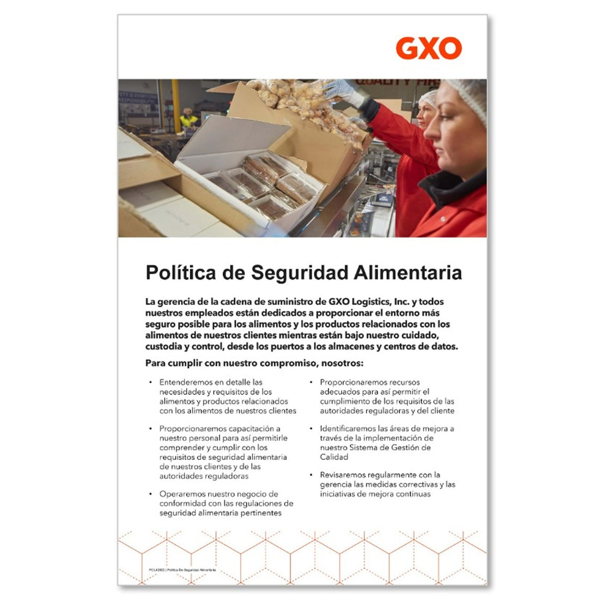 Food Safety Poster - SPANISH