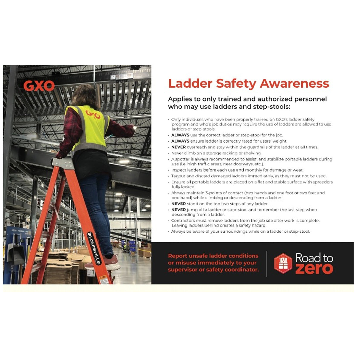 Ladder Safety Poster
