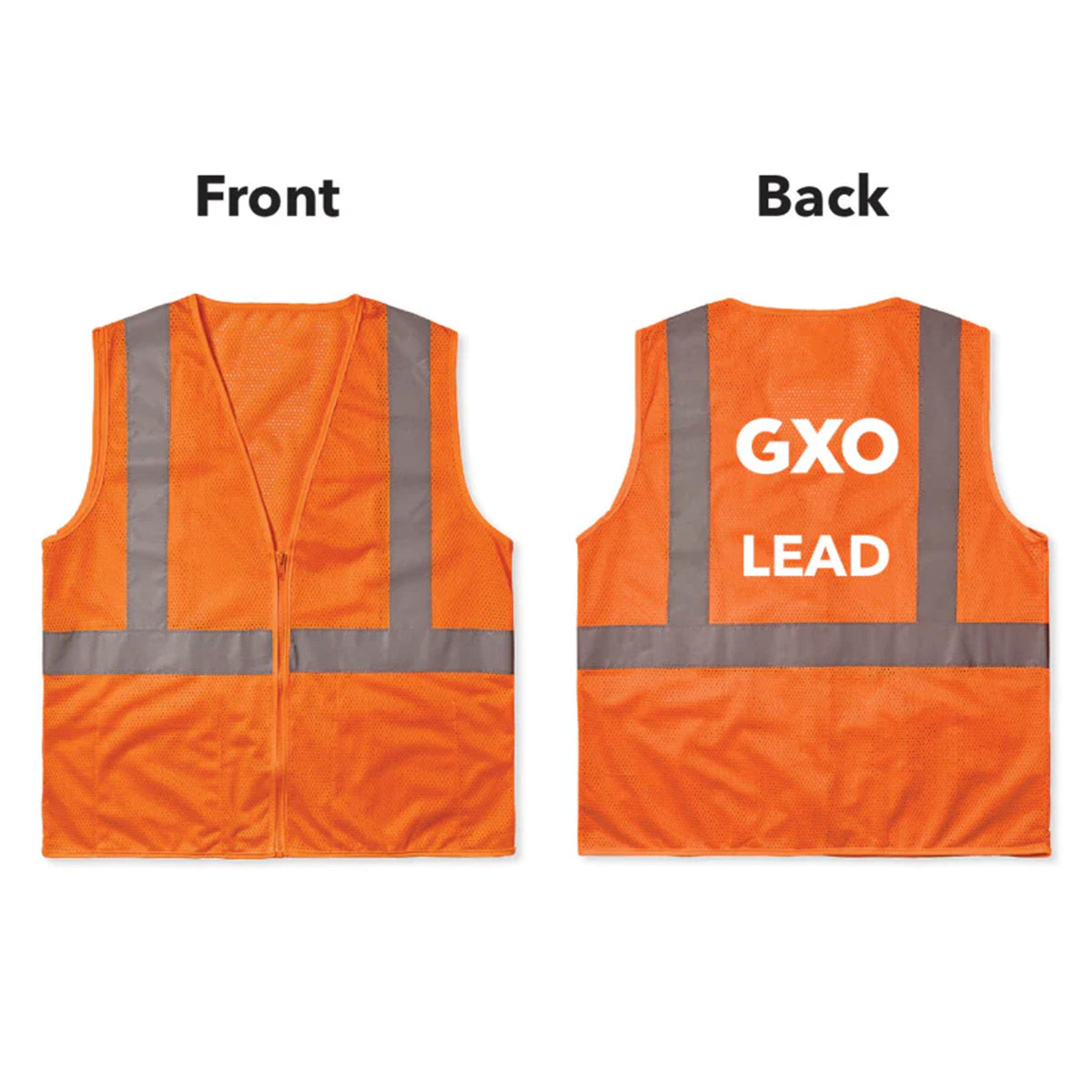 Class 2 Hi-Vis Full Zip Vest - Lead